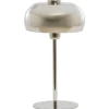 Tischlampe silber SURIN vernickelt Höhe 40 cm