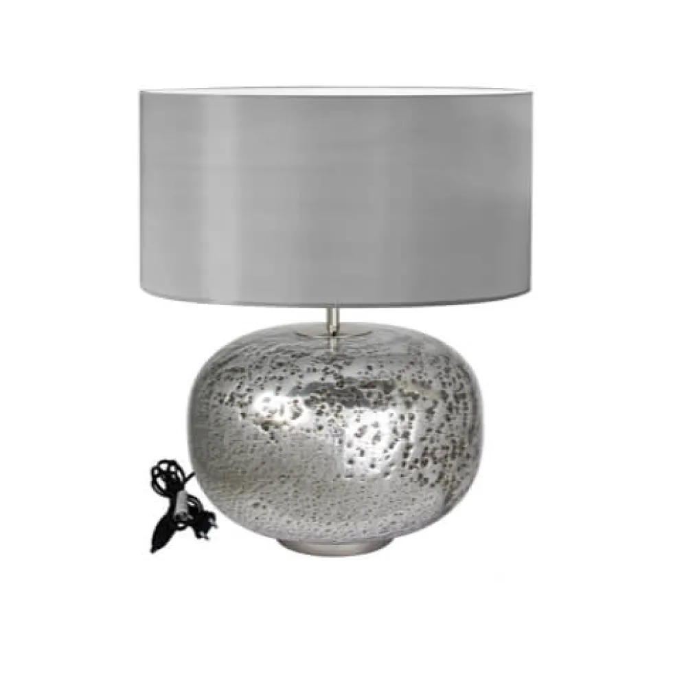 Tischlampe silber Vulcanic Kaheku Höhe 50 cm