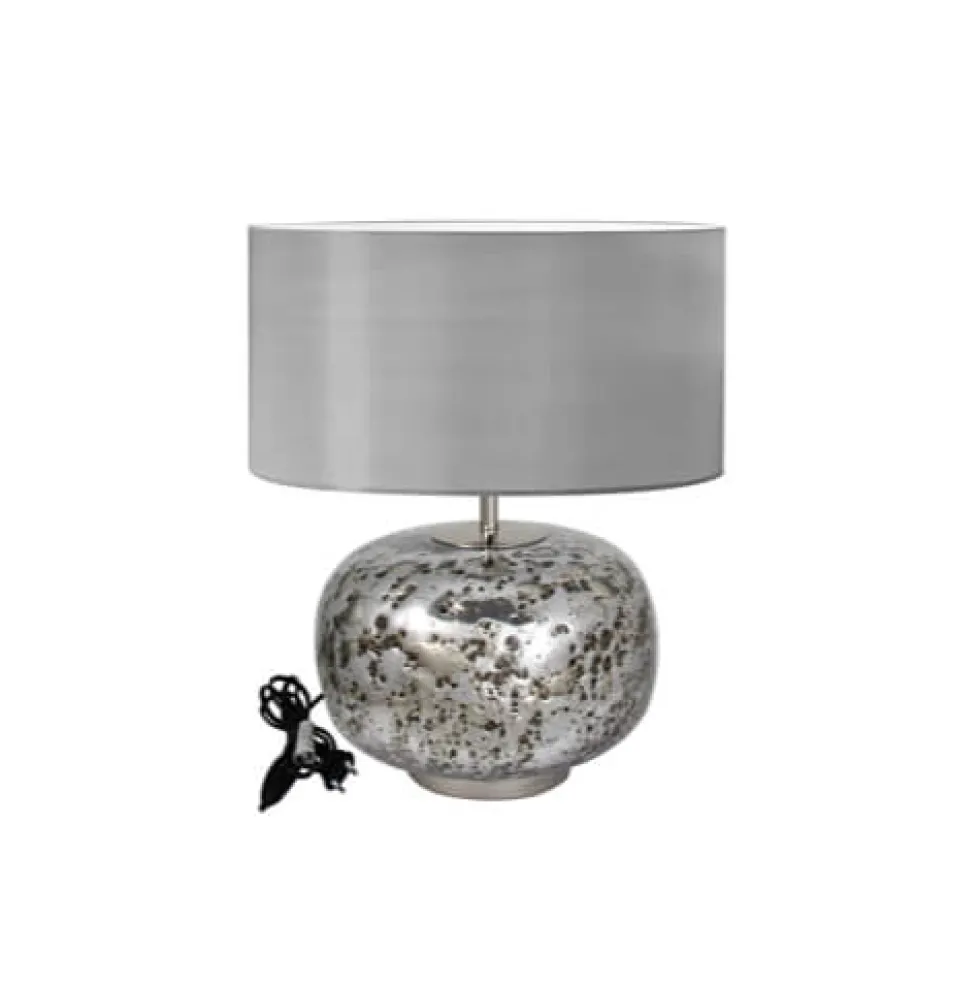 Tischlampe silber Vulcanic Kaheku Höhe 50 cm