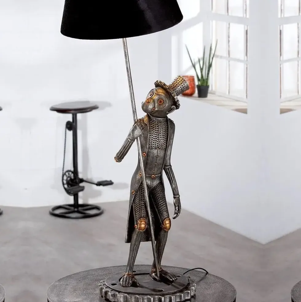 Tischlampe STEAMPUNK MONKEY Casablanca Höhe 90 cm