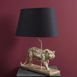 Tischlampe TIGER gold Werner Voß Höhe 58 cm