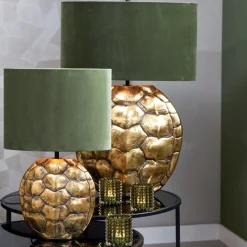 Tischlampe Turtle gold Höhe 57 cm