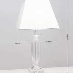 Tischlampe weiß Phaedra Höhe 70 cm