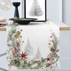 Tischläufer modern Weihnachten Apelt 5823 rot 48×140 cm
