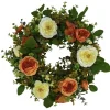 Türkranz Blumenkranz Eukalyptus mit Rosen Durchmesser 30 cm