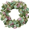 Türkranz Frühling Blütenkranz modern lila D 40 cm