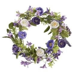 Türkranz Frühling Ranunkel lila Durchmesser 30 cm