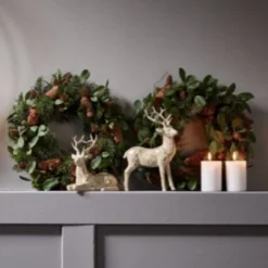 Türkranz ganzjährig Weihnachten KIEFERNZAPFEN D 42 cm