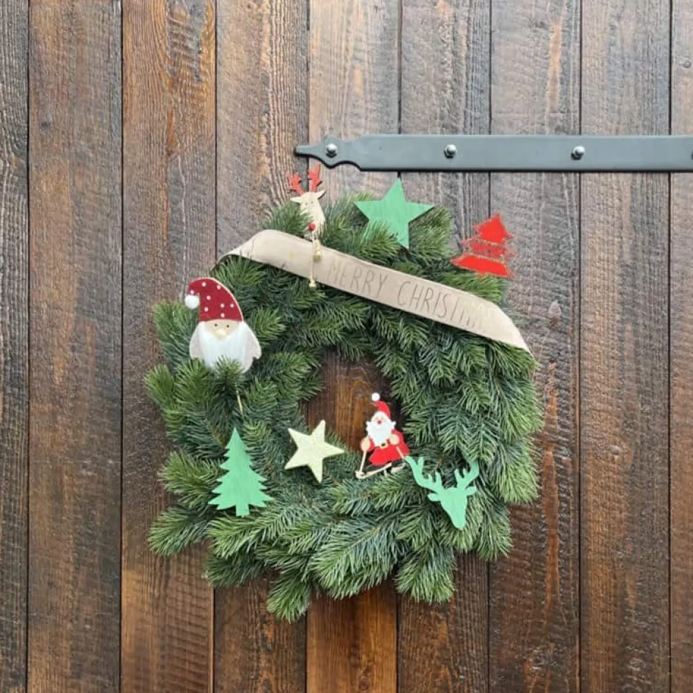 Türkranz Weihnachten Blautanne Durchmesser 50 cm