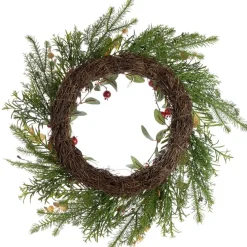 Türkranz Weihnachten Tannenkranz Beere AURELIA D 55 cm