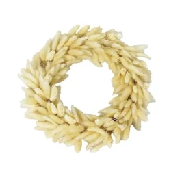 Trockenblumenkranz Türkranz Lagurus natur D 35 cm