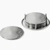 Untersetzer BRÜGGE Edzard silber 6er Set d 9 cm