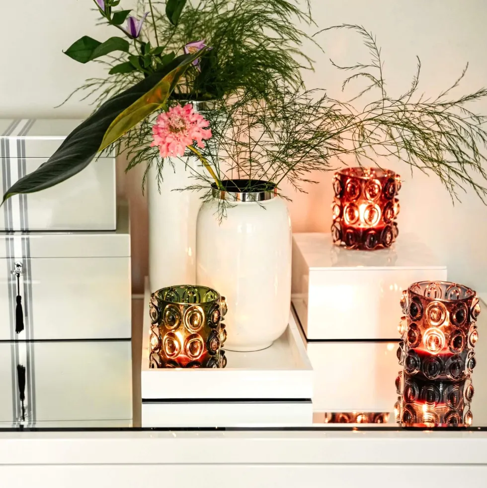 Vase Deko modern Saigon GiftCompany weiß