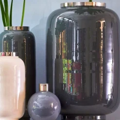 Vase Deko modern Saigon GiftCompany grau