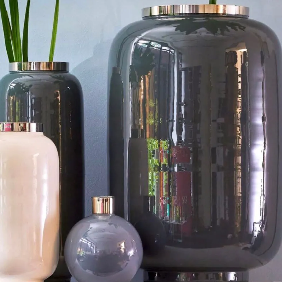 Vase Deko modern Saigon GiftCompany grau