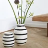 Vase Kähler Omaggio schwarz weiß