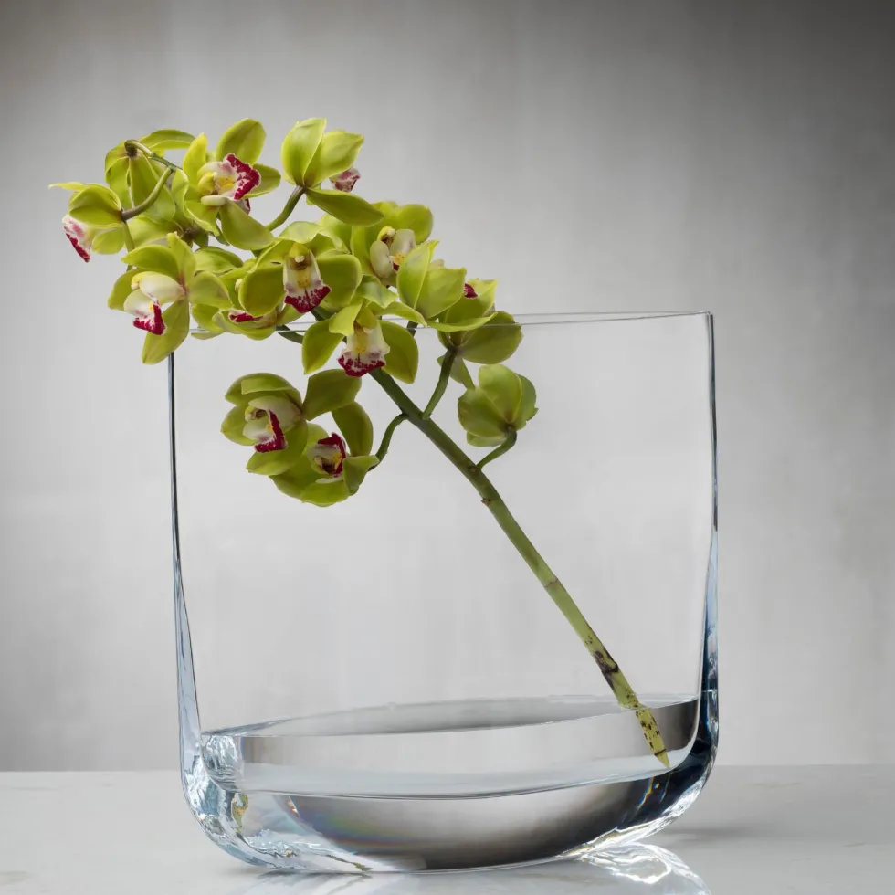 Vase Kristall klar NUDE Glass Blade Höhe 30 cm