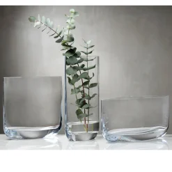 Vase Kristall klar NUDE Glass Blade Höhe 30 cm