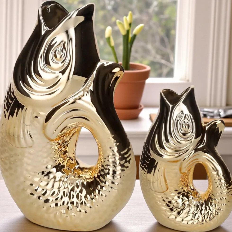Vase Monsieur Carafon gold GiftCompany