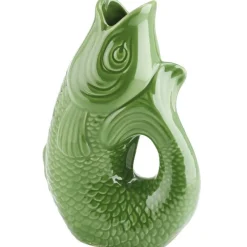 Vase MONSIEUR CARAFON green bay GiftCompany H 13 cm