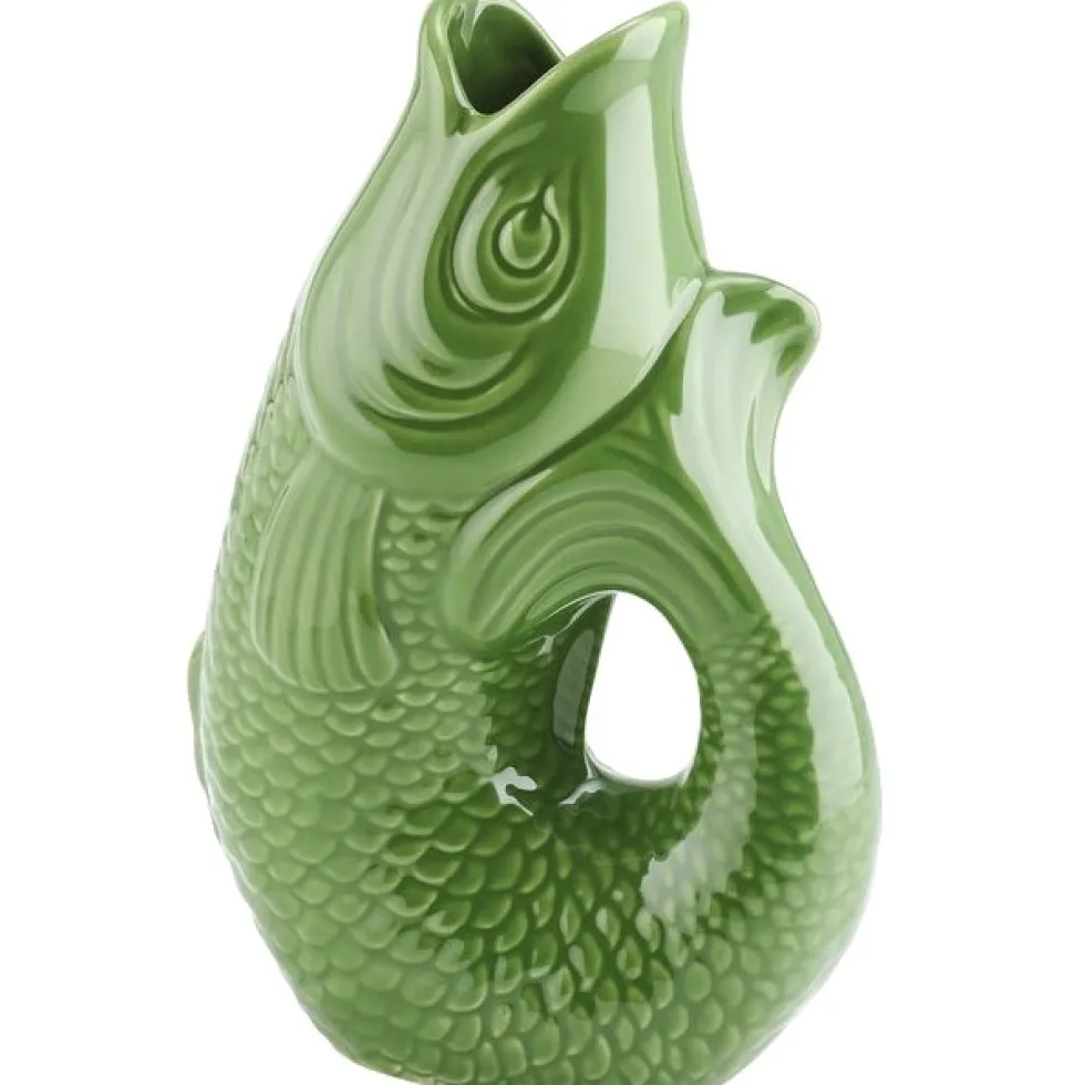 Vase MONSIEUR CARAFON green bay GiftCompany H 13 cm