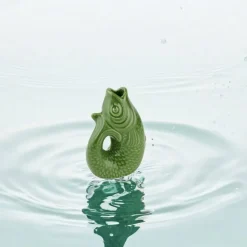 Vase MONSIEUR CARAFON green bay GiftCompany H 13 cm