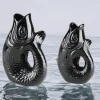 Vase Monsieur Carafon schwarz GiftCompany