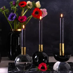 Vase schwarz Deko modern Saigon GiftCompany