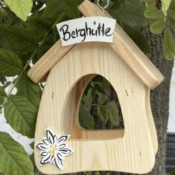 Vogelfutterhaus hängend Berghütte Vogelvilla