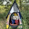 Vogelfutterhaus mit Ständer bunt Märchenwelt Vogelvilla Höhe 52 cm