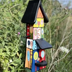 Vogelfutterhaus mit Ständer groß Luftschloss Vogelvilla Höhe 52 cm