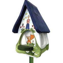 Vogelfutterhaus mit Ständer groß PAPAGENO Vogelvilla Höhe 45 cm