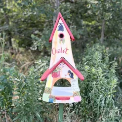 Vogelfutterhaus mit Ständer hangemacht Calet Vogelvilla Höhe 70 cm
