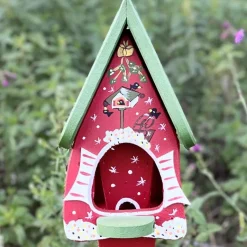 Vogelfutterhaus mit Ständer WINTERTRAUM Vogelvilla Höhe 36 cm