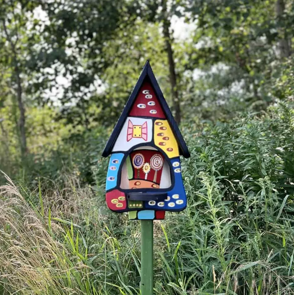 Vogelfutterhaus mit Ständer Zauberwelt Vogelvilla Höhe 45 cm