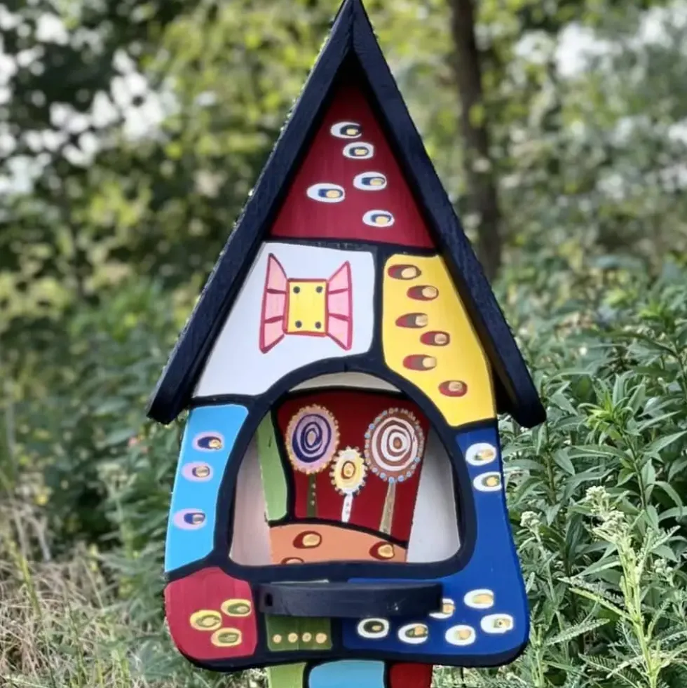 Vogelfutterhaus mit Ständer Zauberwelt Vogelvilla Höhe 45 cm