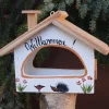 Vogelfutterhaus zum Hängen BERGHÜTTE Vogelvilla Höhe 20 cm
