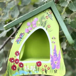 Vogelfutterhaus zum Hängen GARTENZAUBER Vogelvilla Höhe 23 cm