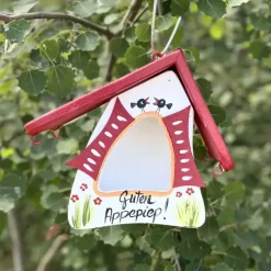 Vogelfutterhaus zum Hängen GUTEN APPEPIEP Vogelvilla Höhe 23 cm