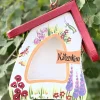 Vogelfutterhaus zum Hängen Wetterfest KATZENKINO Vogelvilla Höhe 23 cm