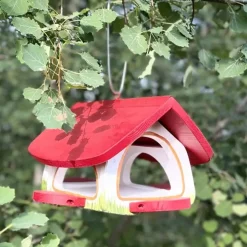 Vogelhaus hängend wetterfest Futterscheune Vogelvilla Höhe 22 cm