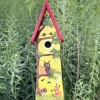 Vogelhaus mit Ständer WALDTIERE Vogelvilla Höhe 55 cm