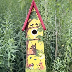 Vogelhaus mit Ständer WALDTIERE Vogelvilla Höhe 55 cm