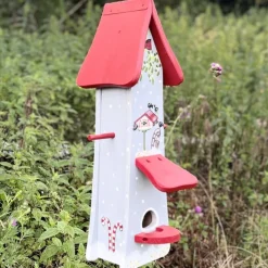 Vogelhaus mit Ständer WINTERLAND Vogelvilla Höhe 52 cm