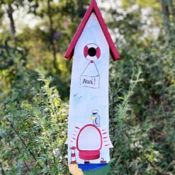 Vogelhaus Nistkasten mit Ständer AHOI Vogelvilla Höhe 61 cm
