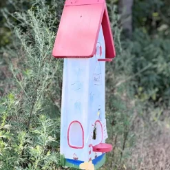Vogelhaus Nistkasten mit Ständer AHOI Vogelvilla Höhe 61 cm
