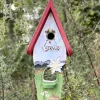 Vogelhaus Nistkasten mit Ständer EDELWEISS Vogelvilla Höhe 50 cm
