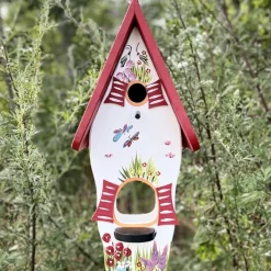 Vogelhaus Nistkasten mit Ständer GARTENLIEBE Vogelvilla Höhe 50 cm