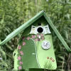 Vogelhaus Nistkasten mit Ständer 40 GEBURTSTAG Vogelvilla Höhe 33 cm