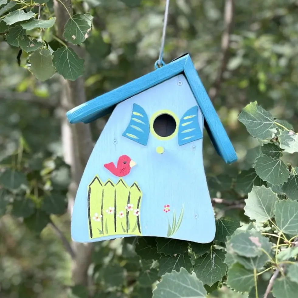 Vogelhaus Nistkasten zum Aufhängen HOBBIT Vogelvilla Höhe 23 cm